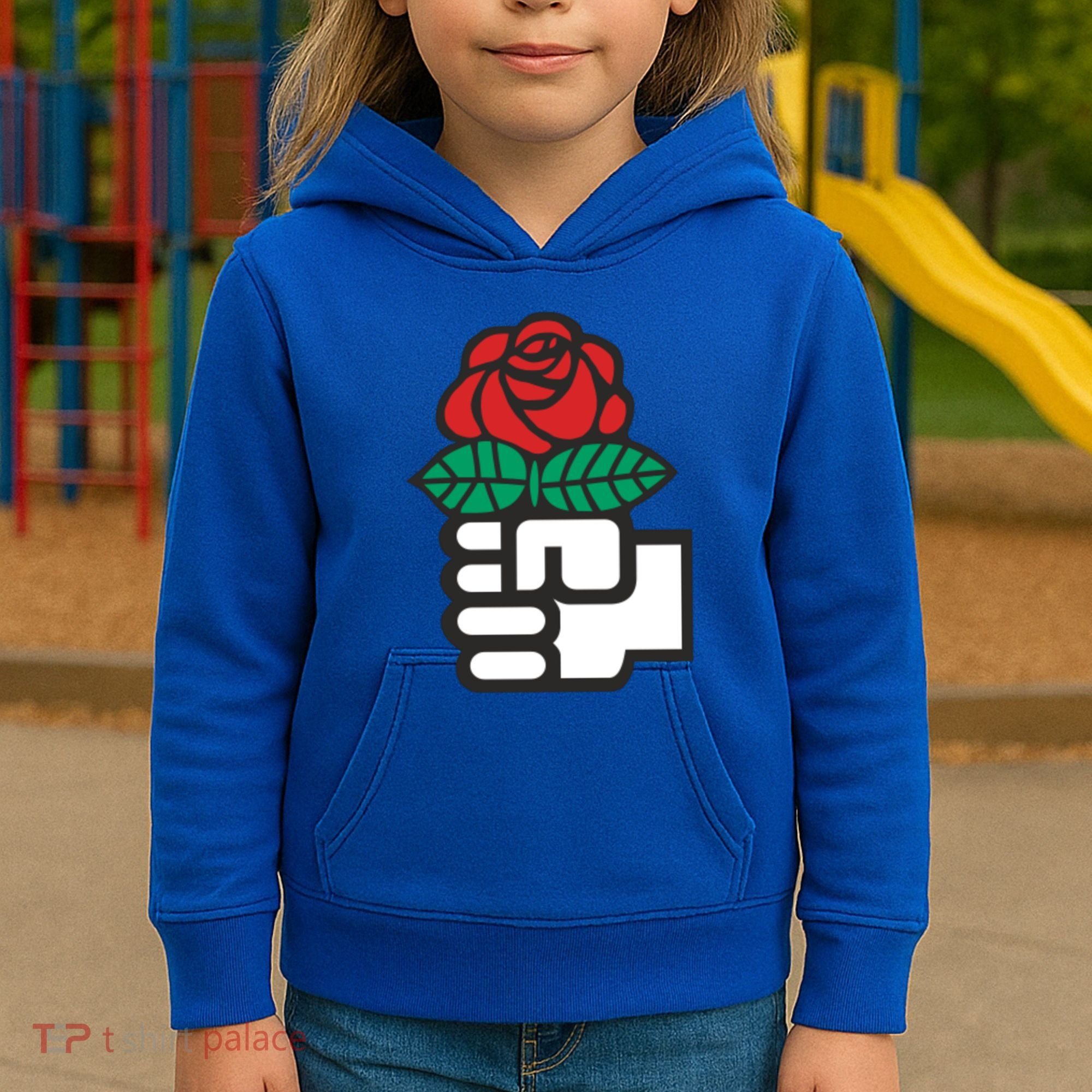 Dsa Democratic Socialists America Flowers Gift Meaningful Gift Kids Hoodie