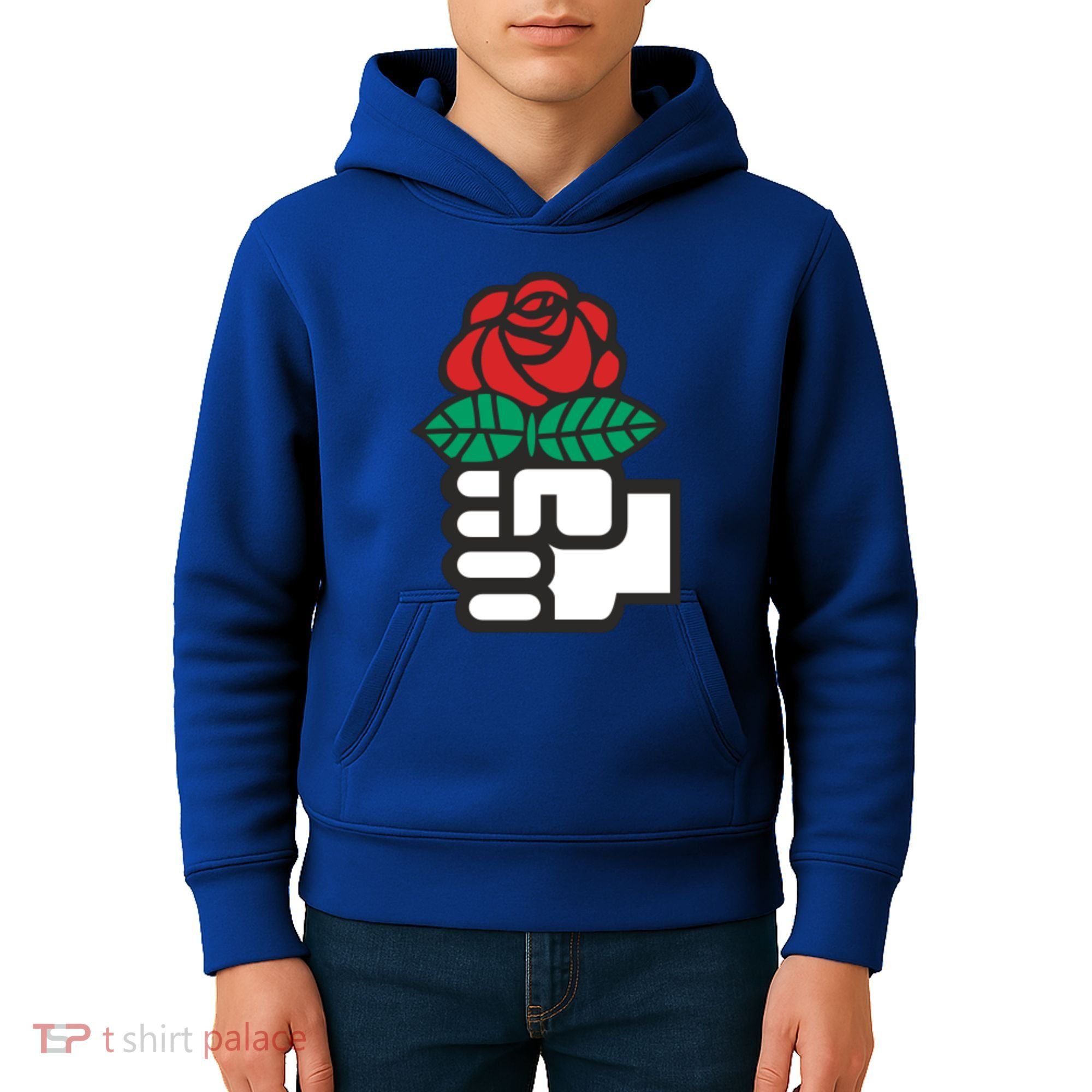 Dsa Democratic Socialists America Flowers Gift Meaningful Gift Kids Hoodie