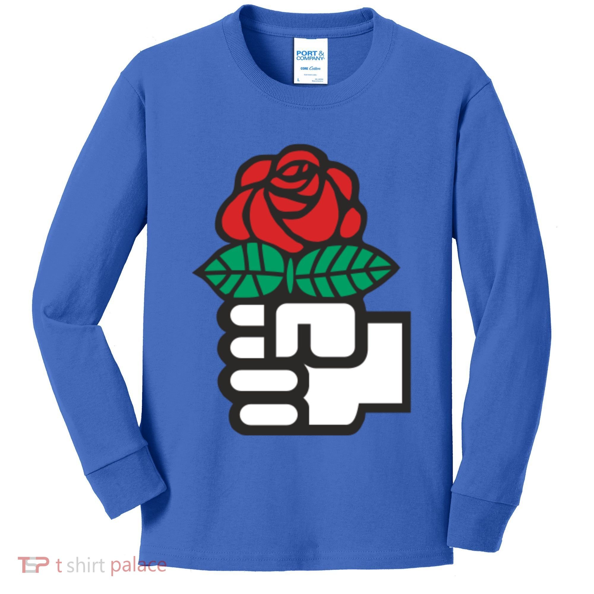 Dsa Democratic Socialists America Flowers Gift Meaningful Gift Kids Long Sleeve Shirt