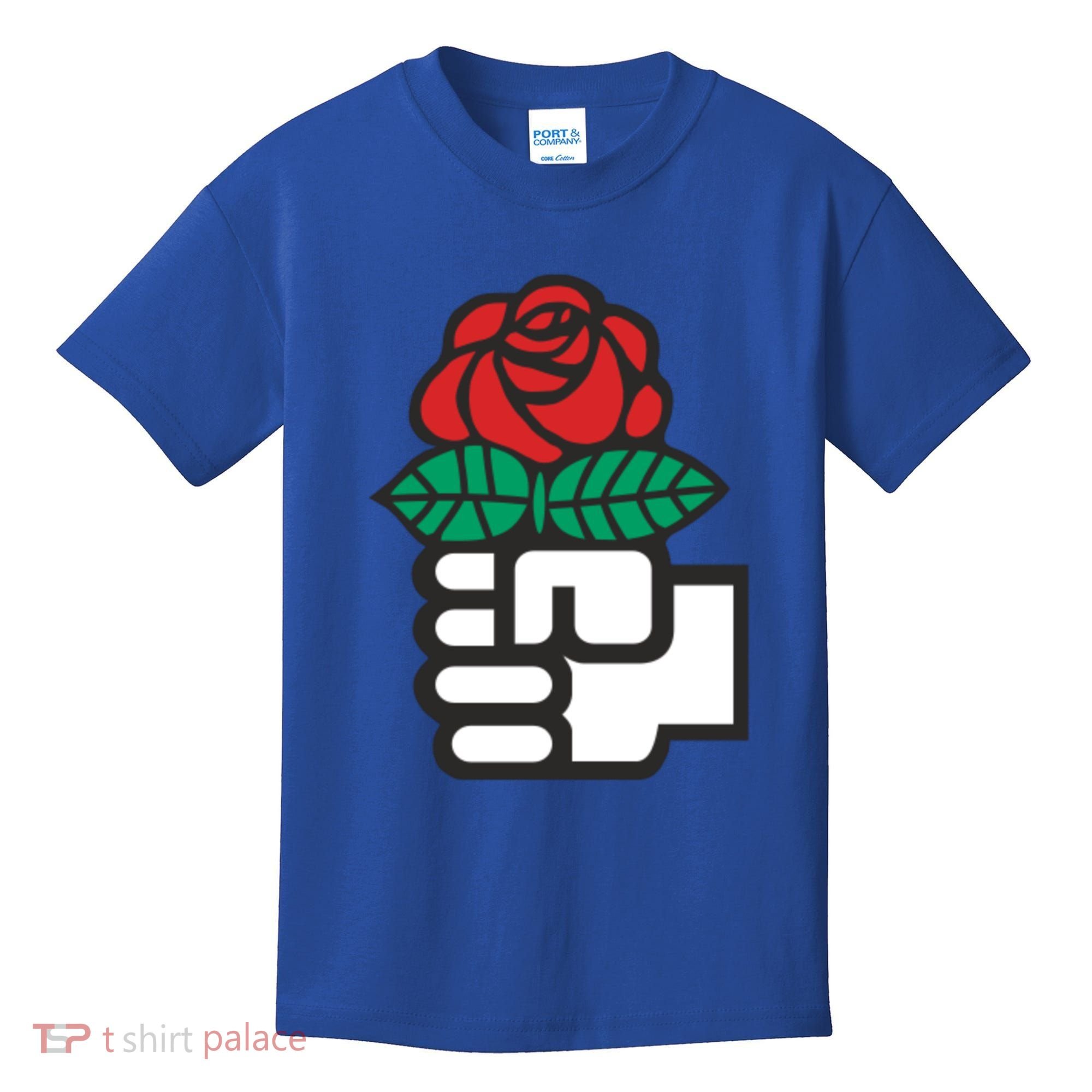 Dsa Democratic Socialists America Flowers Gift Meaningful Gift Kids T-Shirt