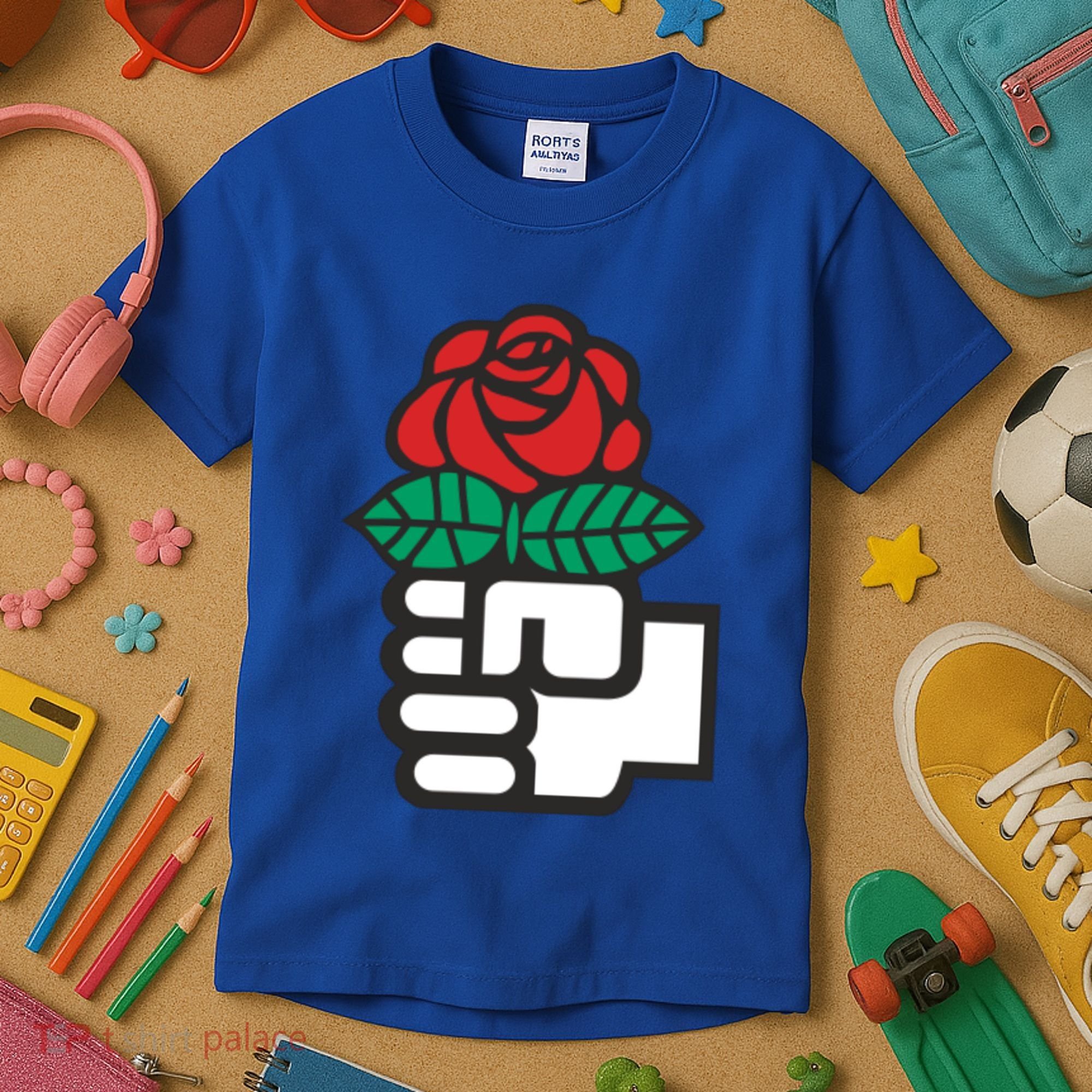 Dsa Democratic Socialists America Flowers Gift Meaningful Gift Kids T-Shirt