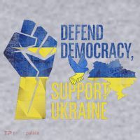 Defend Democracy Support Ukraine Zelensky Ukrainian Flag Women's Sweatshirt thumb 2