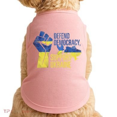 Defend Democracy Support Ukraine Zelensky Ukrainian Flag Doggie Tank