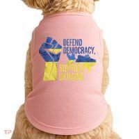 Defend Democracy Support Ukraine Zelensky Ukrainian Flag Doggie Tank thumb 0