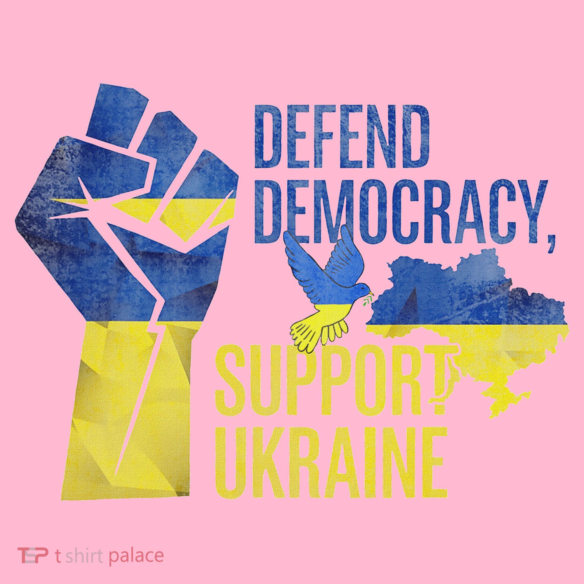 Defend Democracy Support Ukraine Zelensky Ukrainian Flag Doggie Tank