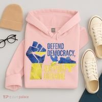 Defend Democracy Support Ukraine Zelensky Ukrainian Flag Hoodie thumb 4