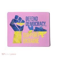 Defend Democracy Support Ukraine Zelensky Ukrainian Flag Mousepad thumb 0