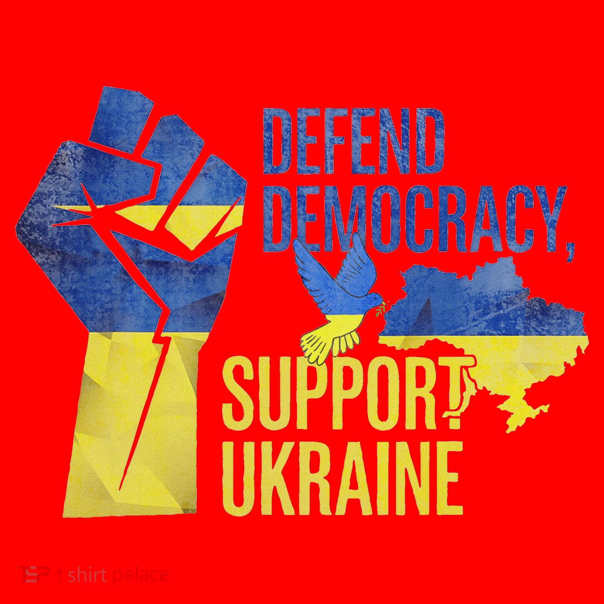 Defend Democracy Support Ukraine Zelensky Ukrainian Flag Santa Hat