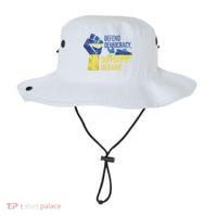 Defend Democracy Support Ukraine Zelensky Ukrainian Flag Bucket Hat thumb 0