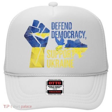 Defend Democracy Support Ukraine Zelensky Ukrainian Flag Hat
