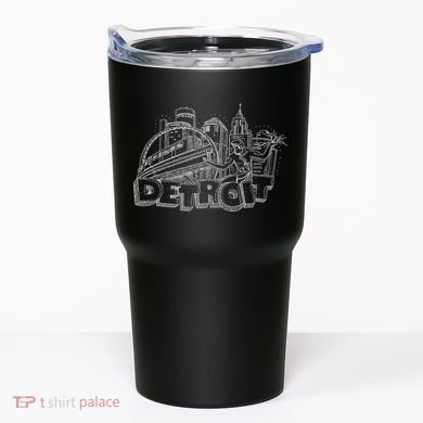 Detroit Drawing Skyline Tumbler