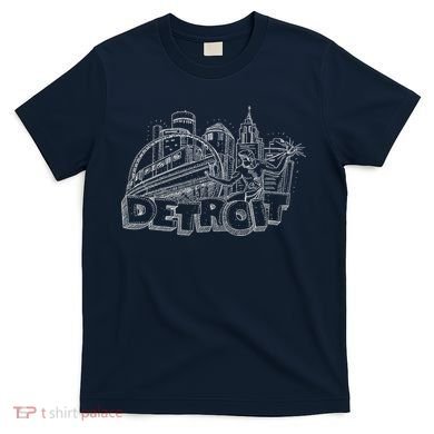 Detroit Drawing Skyline T-Shirt