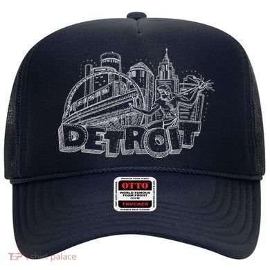 Detroit Drawing Skyline Hat