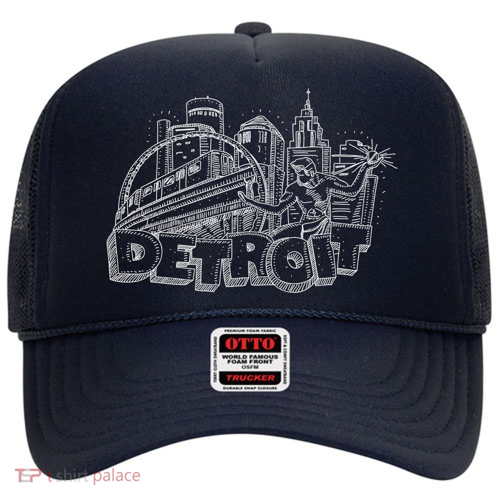 Detroit Drawing Skyline Hat