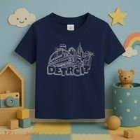 Detroit Drawing Skyline Toddler T-Shirt thumb 3