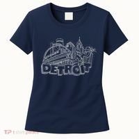Detroit Drawing Skyline Women's T-Shirt thumb 0
