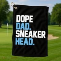 Dope Dad Sneakerhead Golf Towel thumb 1