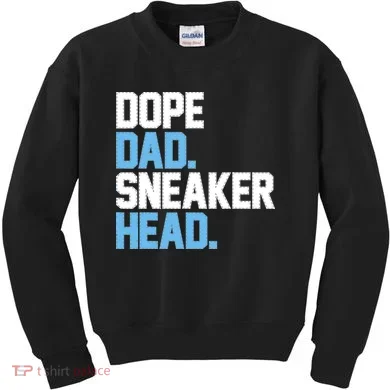 Dope Dad Sneakerhead Kids Sweatshirt