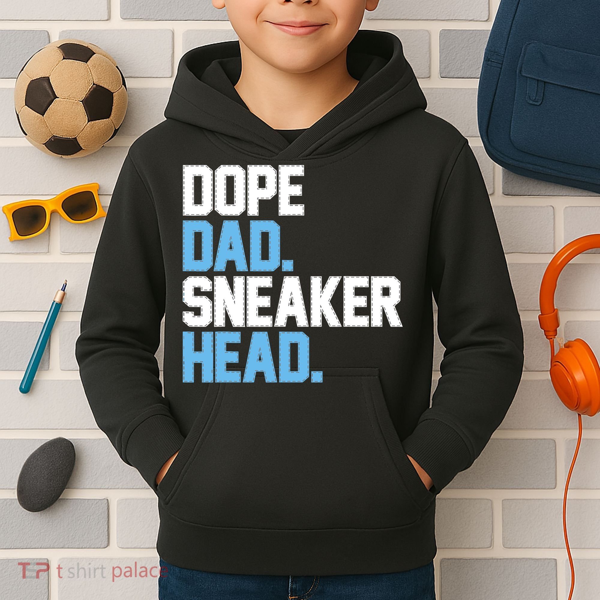 Dope Dad Sneakerhead Kids Hoodie