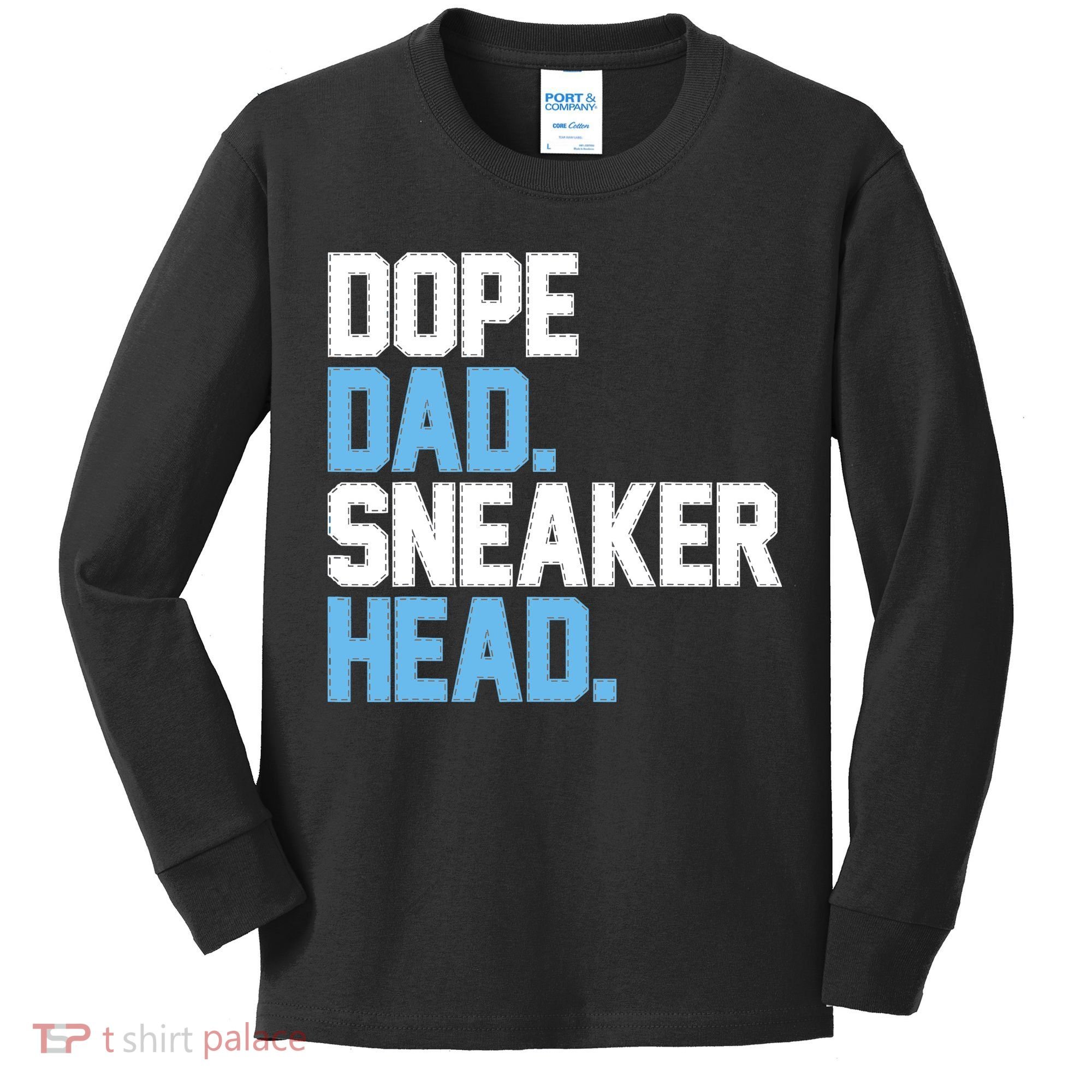 Dope Dad Sneakerhead Kids Long Sleeve Shirt