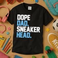 Dope Dad Sneakerhead Kids T-Shirt thumb 3