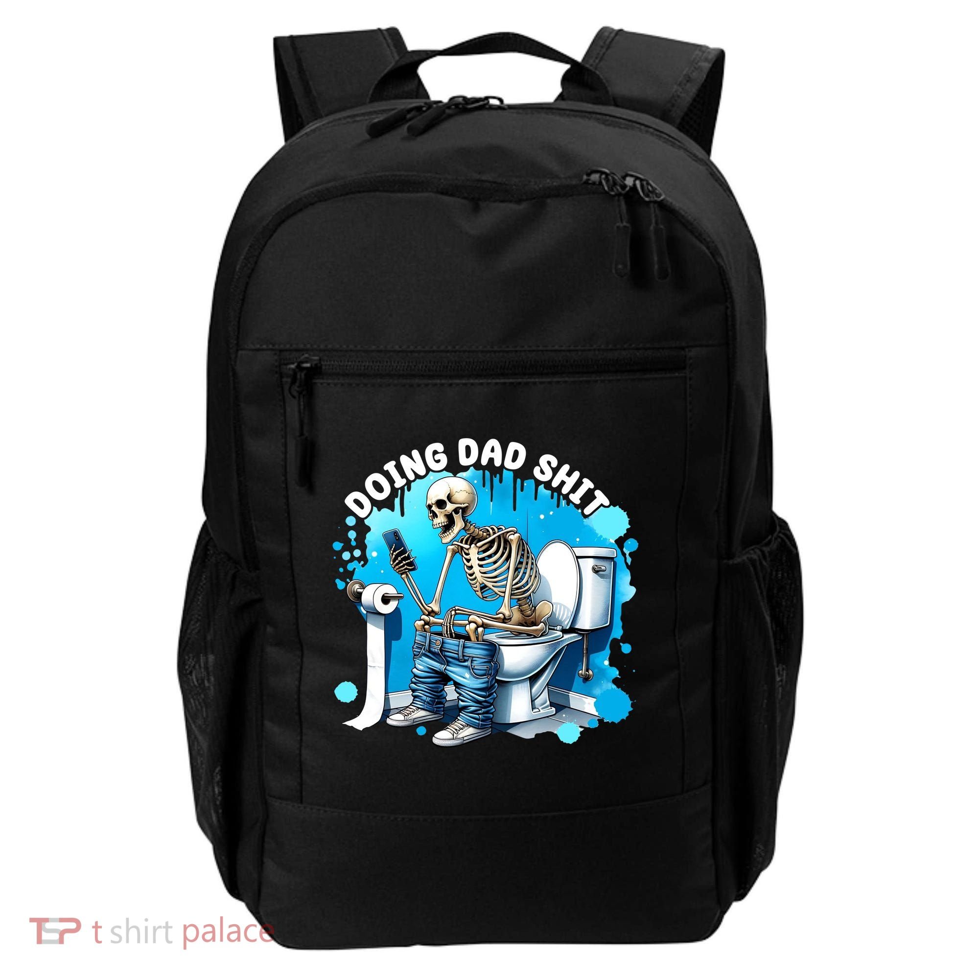 Doing Dad Shit Funny Skeleton Backpack
