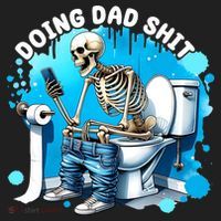 Doing Dad Shit Funny Skeleton Tumbler thumb 3