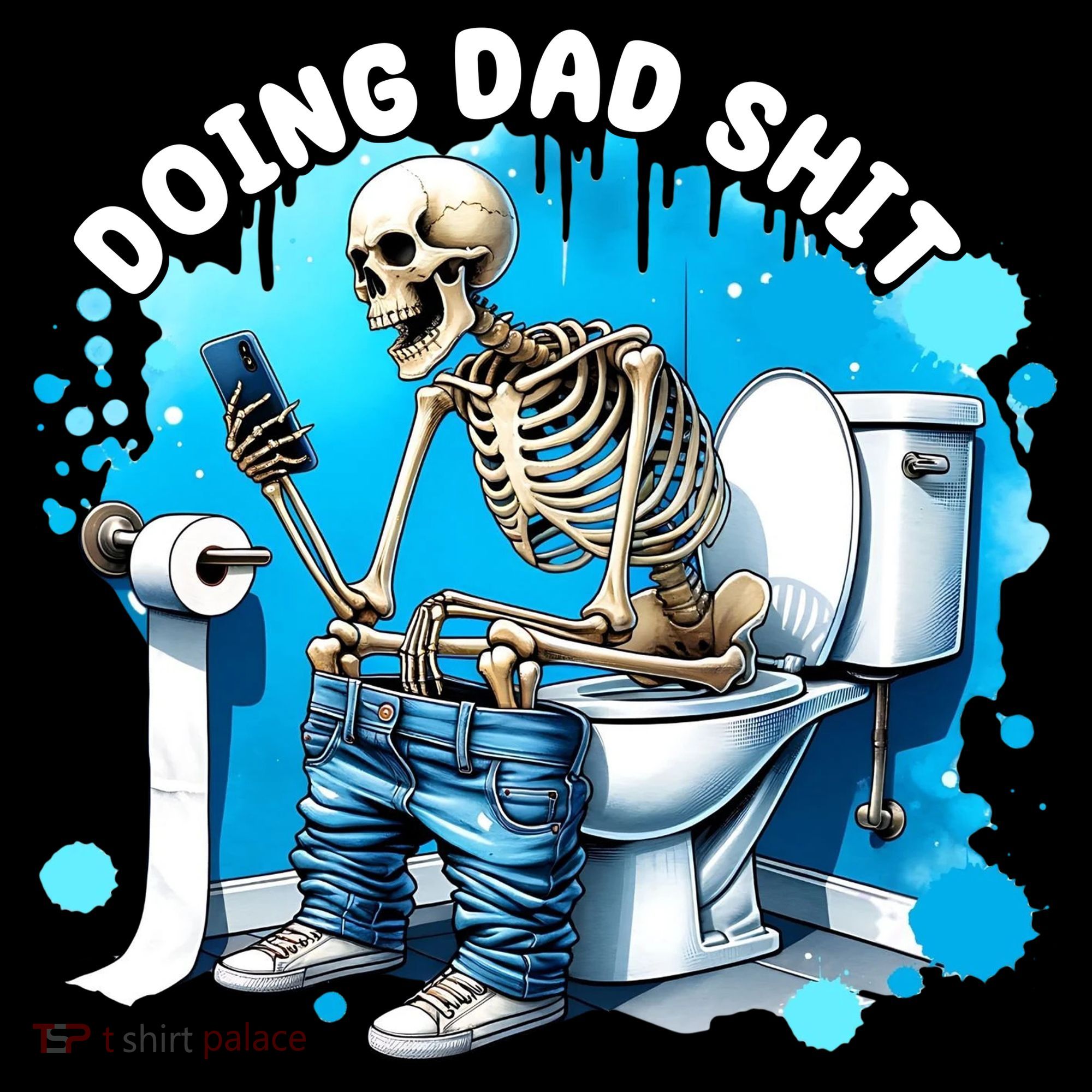 Doing Dad Shit Funny Skeleton Ornament