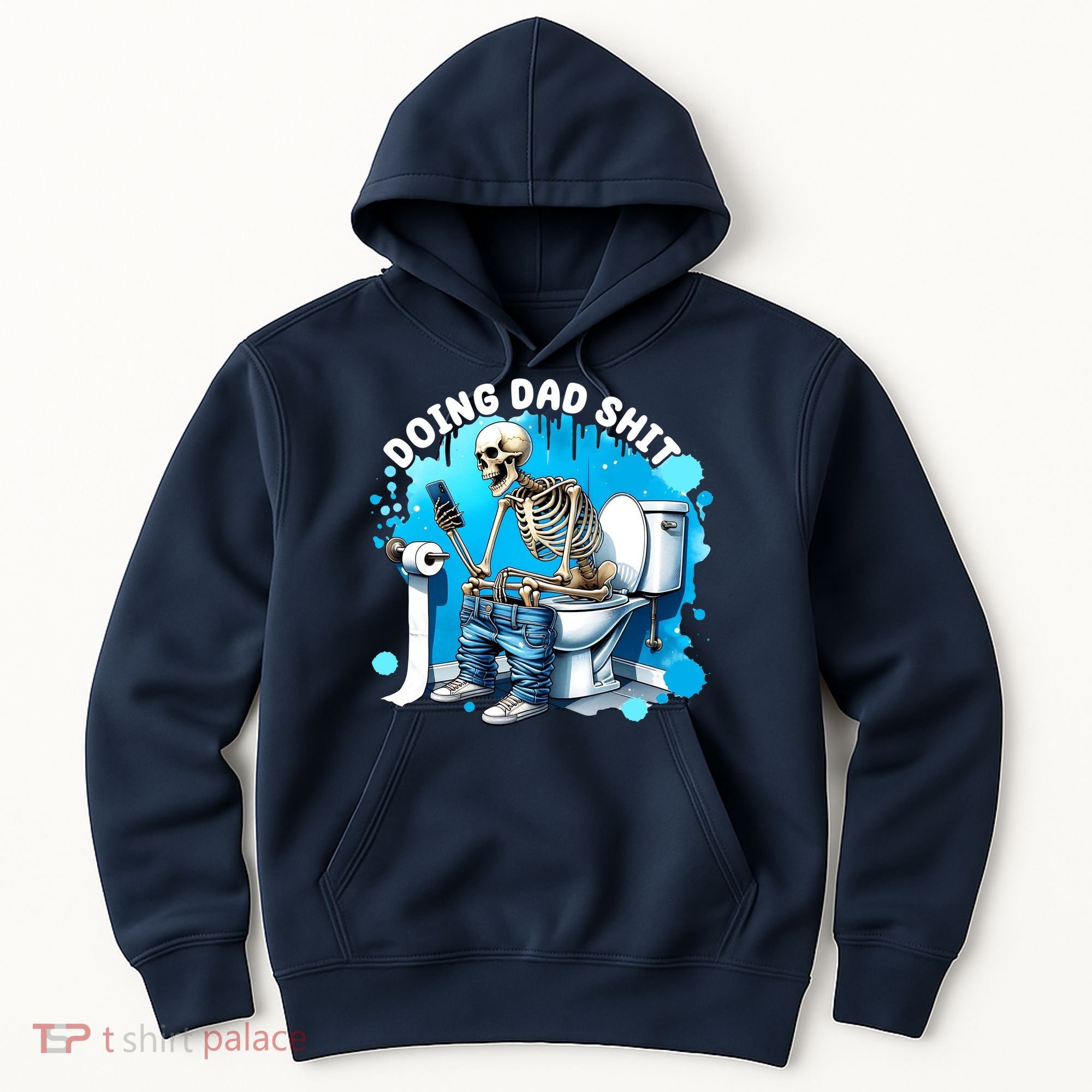 Doing Dad Shit Funny Skeleton Hoodie