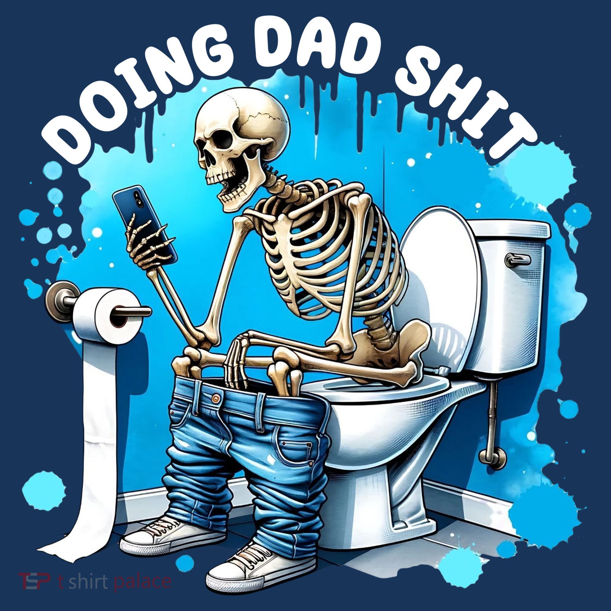 Doing Dad Shit Funny Skeleton Hoodie