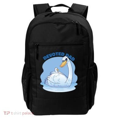 Devoted Dad Swan Fathers Day Gift Backpack