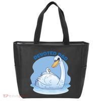 Devoted Dad Swan Fathers Day Gift Tote Bag thumb 0