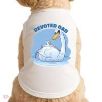 Devoted Dad Swan Fathers Day Gift Doggie Tank thumb 0