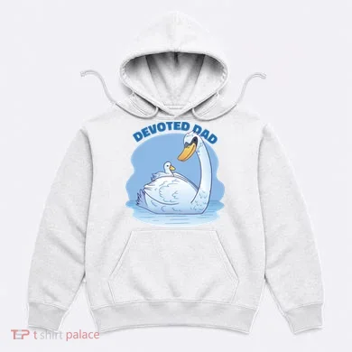 Devoted Dad Swan Fathers Day Gift Hoodie