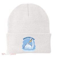 Devoted Dad Swan Fathers Day Gift Beanie thumb 0