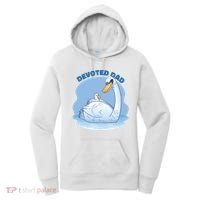 Devoted Dad Swan Fathers Day Gift Women's Hoodie thumb 0