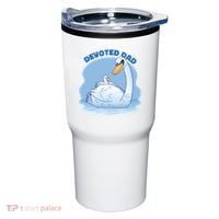 Devoted Dad Swan Fathers Day Gift Tumbler thumb 0
