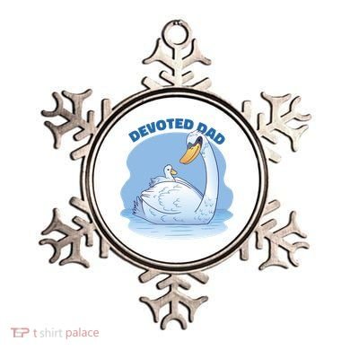 Devoted Dad Swan Fathers Day Gift Ornament