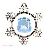 Devoted Dad Swan Fathers Day Gift Ornament thumb 0