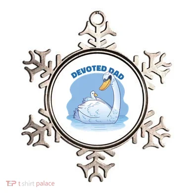 Devoted Dad Swan Fathers Day Gift Ornament