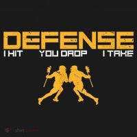 Defense Defender Stick Lacrosse Player Sports Graphic Print Women's Hoodie thumb 2