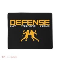 Defense Defender Stick Lacrosse Player Sports Graphic Print Mousepad thumb 0