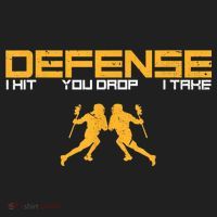 Defense Defender Stick Lacrosse Player Sports Graphic Print Hat thumb 2