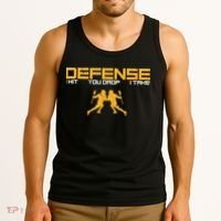 Defense Defender Stick Lacrosse Player Sports Graphic Print Tank Top thumb 3