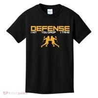 Defense Defender Stick Lacrosse Player Sports Graphic Print Kids T-Shirt thumb 0