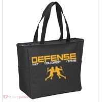 Defense Defender Stick Lacrosse Player Sports Graphic Print Tote Bag thumb 2