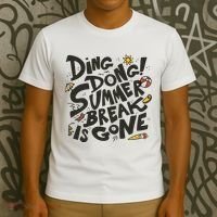 Ding Dong Summer Break Is Gone T-Shirt thumb 3