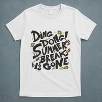 Ding Dong Summer Break Is Gone T-Shirt thumb 5