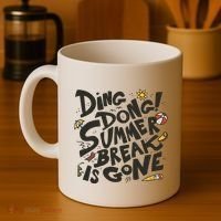 Ding Dong Summer Break Is Gone Coffee Mug thumb 4