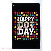 Dot Day September 15th For Teacher Happy Dot Day Gift Golf Towel thumb 0